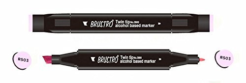 Brustro Twin Tip Alcohol Based Marker - Pastel Pink