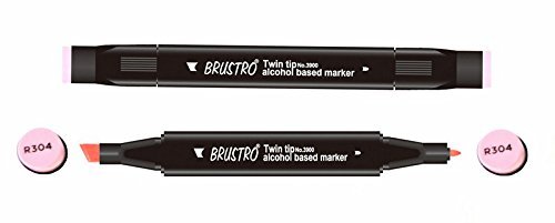 Brustro Twin Tip Alcohol Based Marker - Pastel Rose