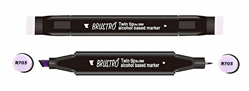Brustro Twin Tip Alcohol Based Marker - Pastel Violet