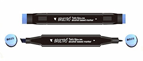 Brustro Twin Tip Alcohol Based Marker - Pervenche