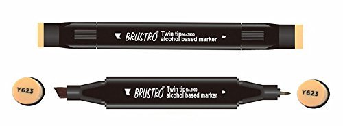 Brustro Twin Tip Alcohol Based Marker - Potato Brown