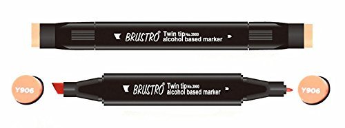Brustro Twin Tip Alcohol Based Marker - Rouge Orange