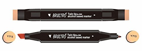 Brustro Twin Tip Alcohol Based Marker - Salmon