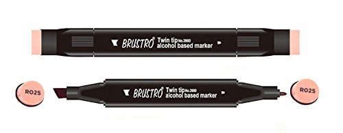 Brustro Twin Tip Alcohol Based Marker - Shrimp