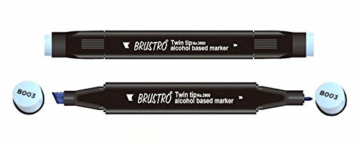 Brustro Twin Tip Alcohol Based Marker - Sky Blue