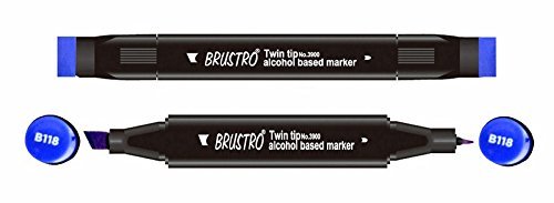 Brustro Twin Tip Alcohol Based Marker - Ultramarine