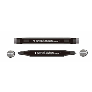 Brustro Twin Tip Alcohol Based Marker - Warm Grey 9