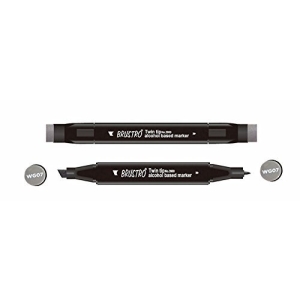 Brustro Twin Tip Alcohol Based Marker - Warm Grey 7