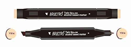Brustro Twin Tip Alcohol Based Marker - Zinnober