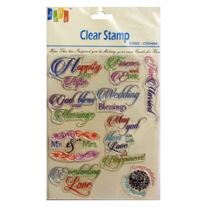 Wedding Bliss Clear Stamp (Large)