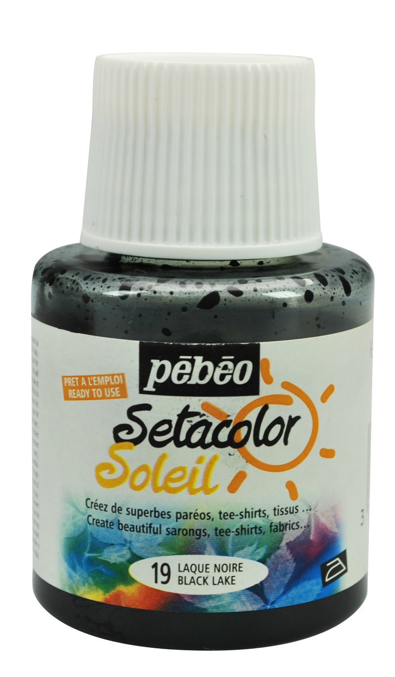 Pebeo Setacolor Soleil 110ml - Black Lake