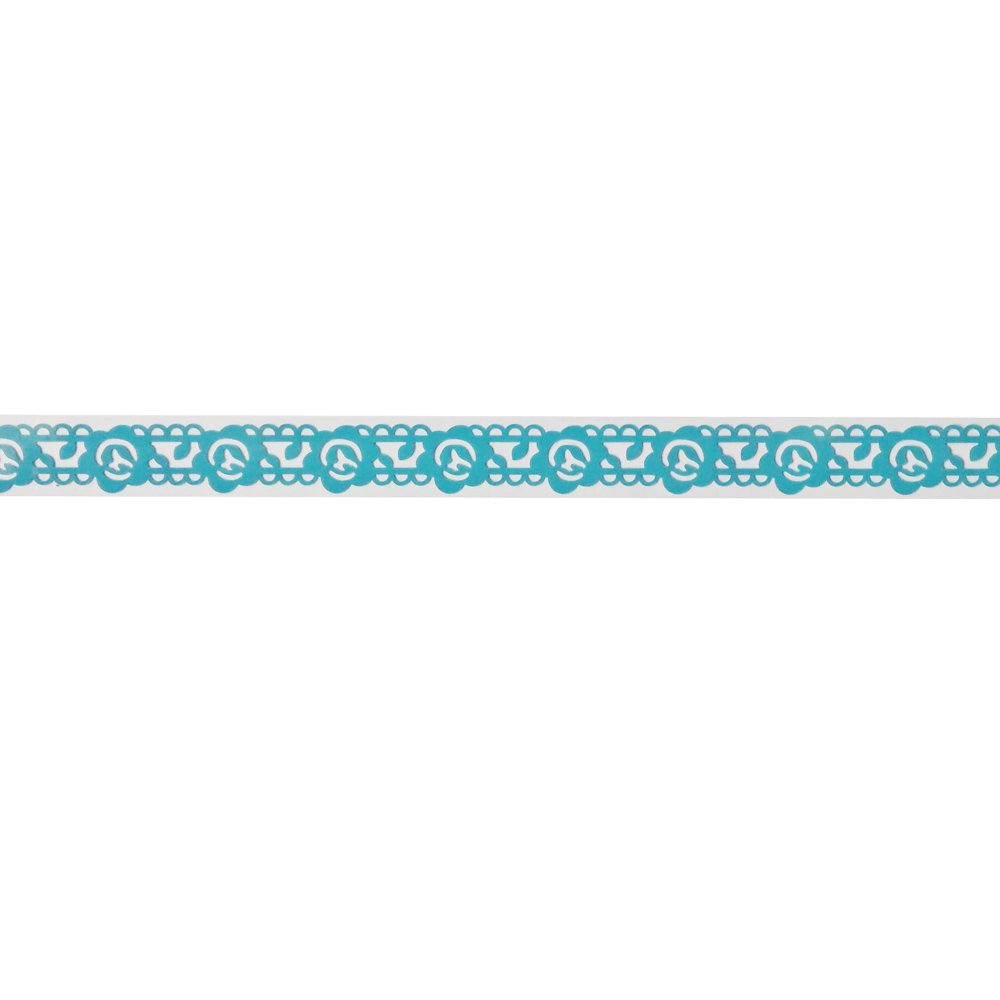 Decorative Tape Thin - Flowers and Vine (Blue)