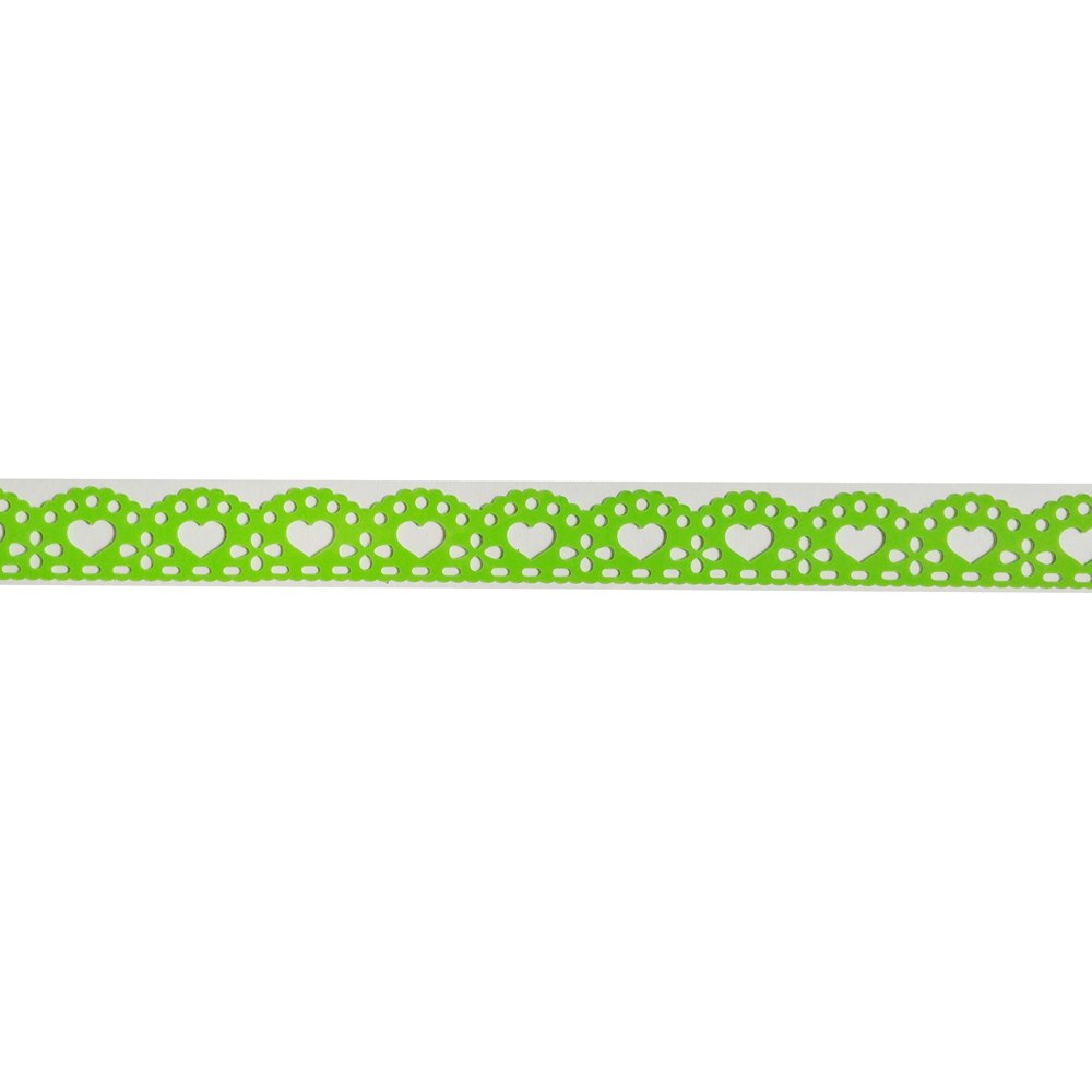 Decorative Tape Thin - Hearts (Green)