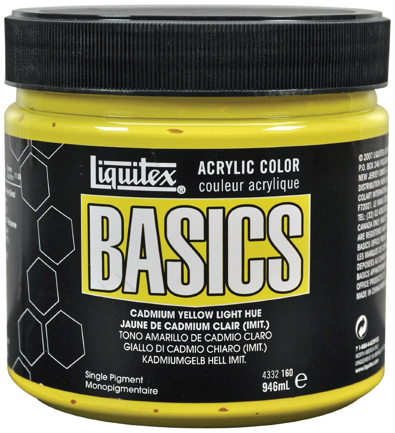 Liquitex Basics Acrylic Paint - Cadmium Yellow Light Hue (946ML)