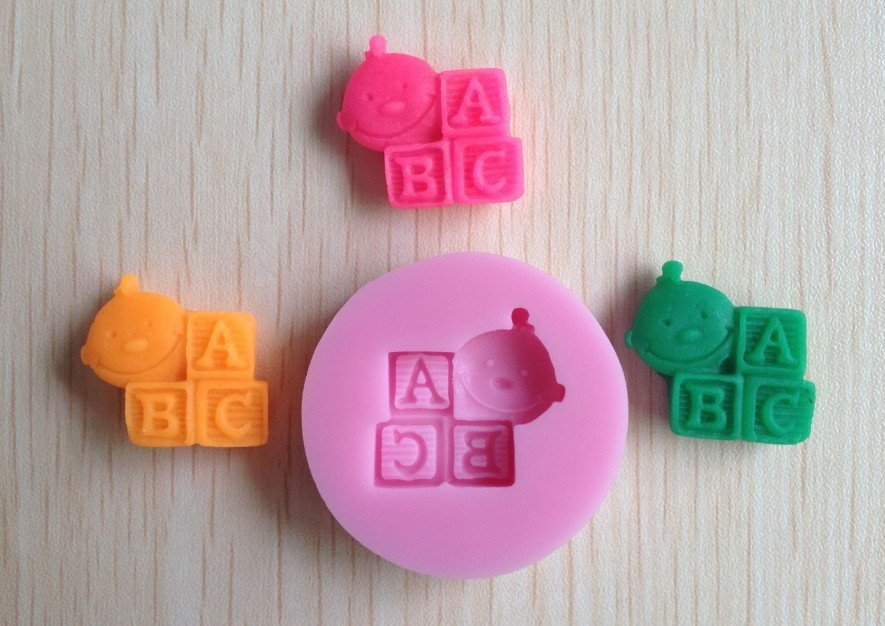 Baby Blocks Silicone Clay Mould