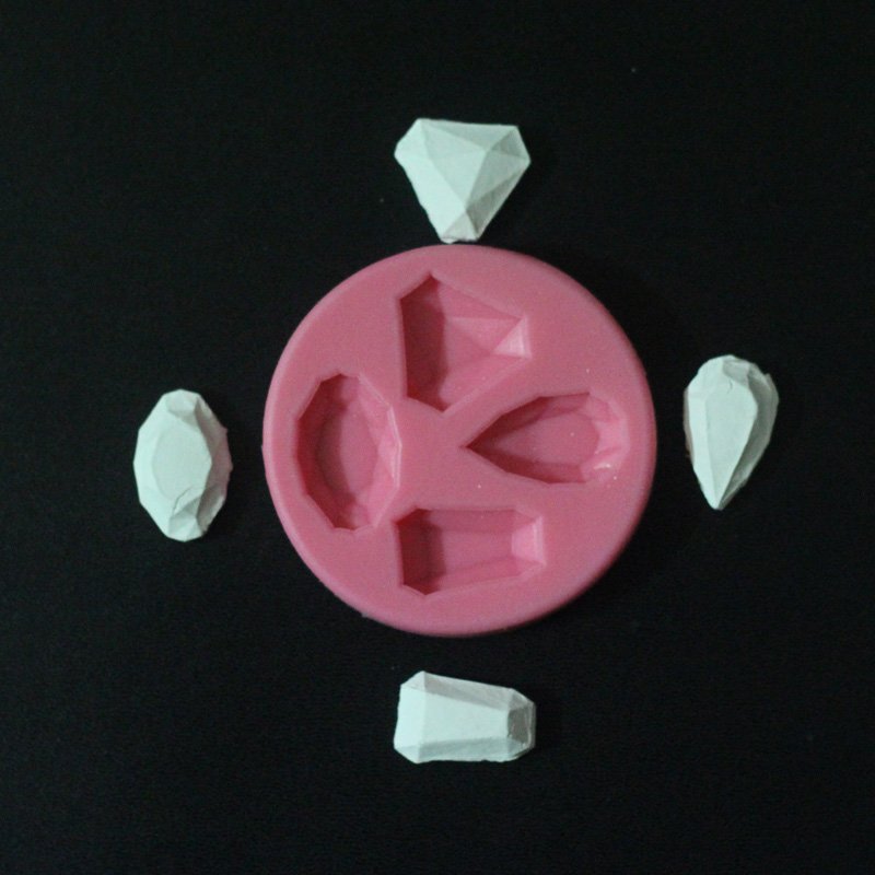 Gems Silicone Clay Mould