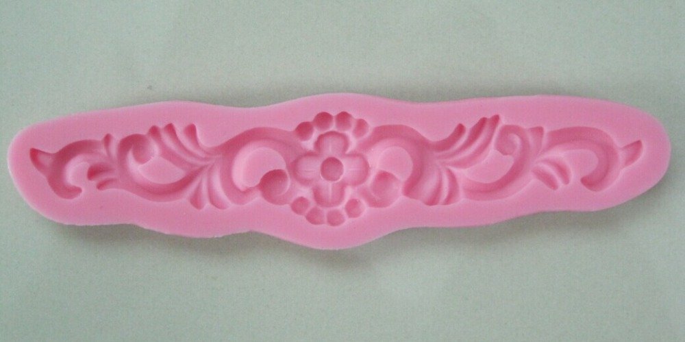 Floral Swirl Silicone Clay Mould