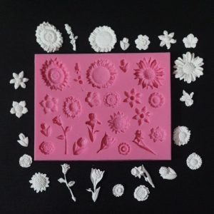 Bunch of Flowers Silicone Clay Mould