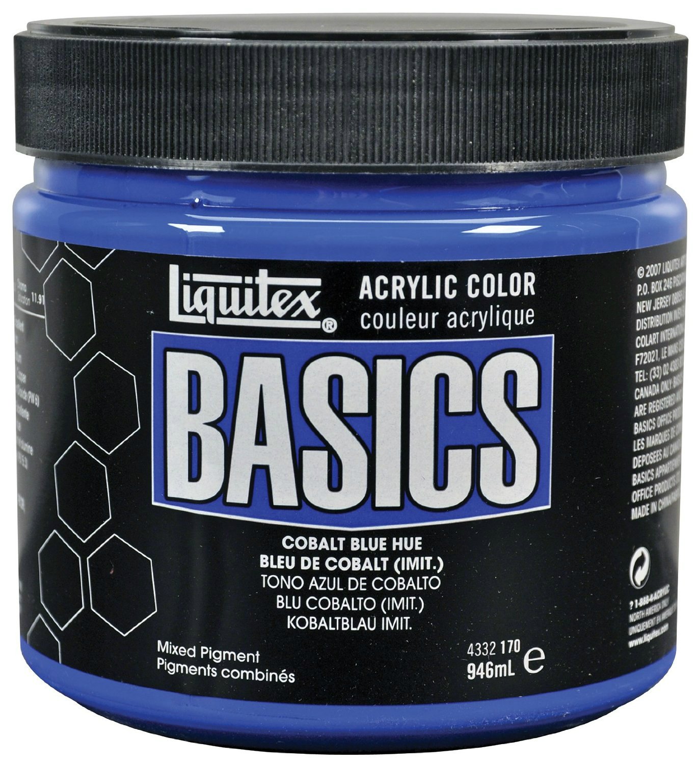 Liquitex Basics Acrylic Paint - Cobalt Blue Hue (946ML)