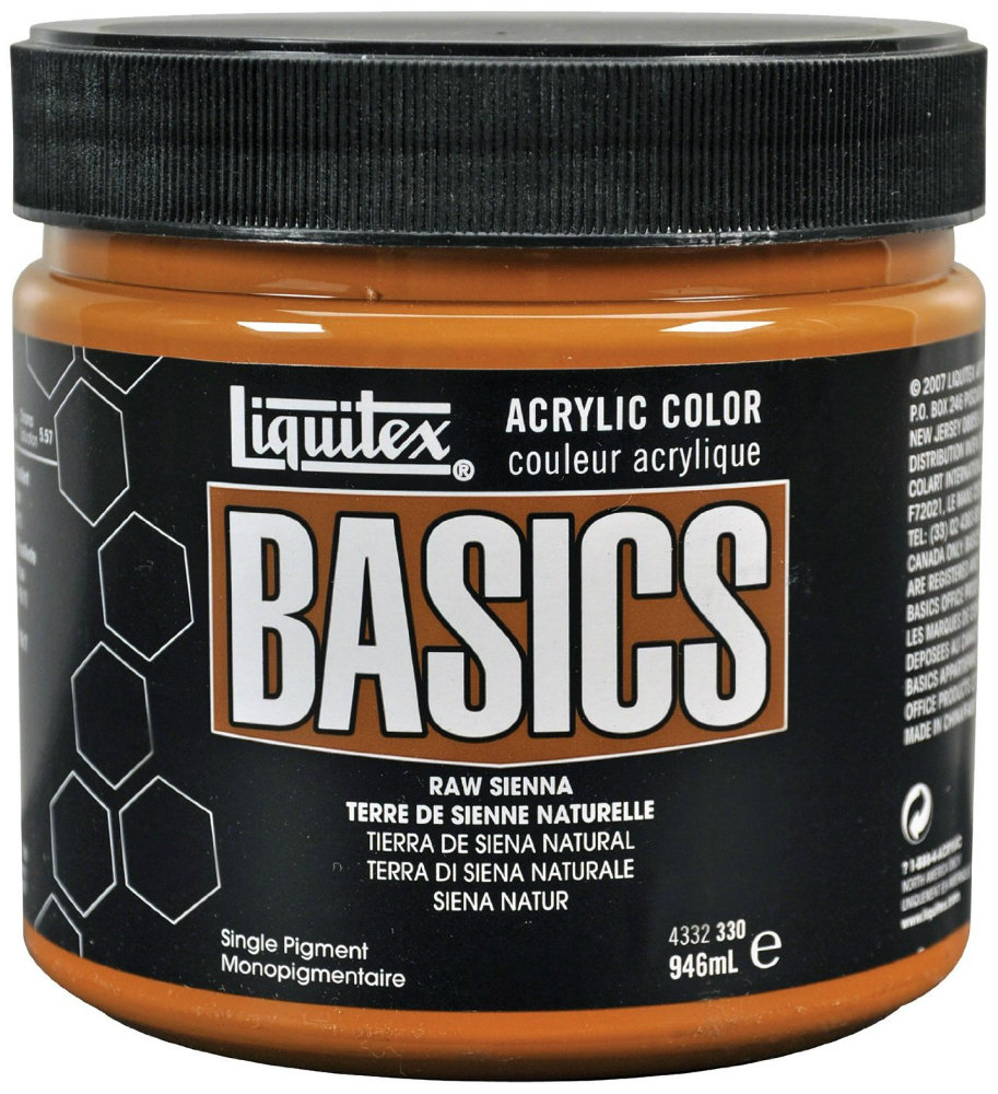 Liquitex Basics Acrylic Paint - Raw Sienna (946ML)
