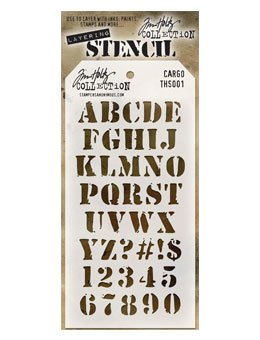 Tim Holtz Layering Stencil - Cargo