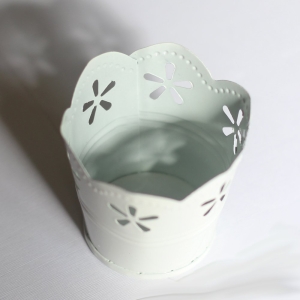 Mini Curved Bucket without bail (2.5 by 1.6 inch) - White
