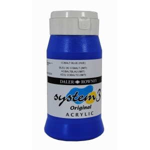 Daler Rowney System 3 Original Acrylic 500ML - Cobalt Blue Hue