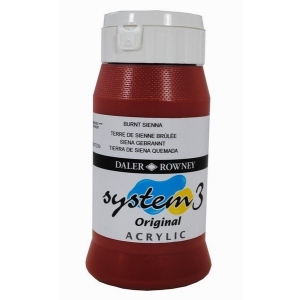 Daler Rowney System 3 Original Acrylic 500ML - Burnt Sienna
