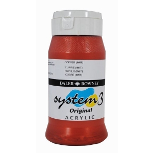 Daler Rowney System 3 Original Acrylic 500ML - Copper Imit