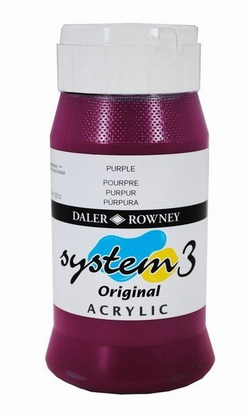 Daler Rowney System 3 Original Acrylic 500ML - Purple