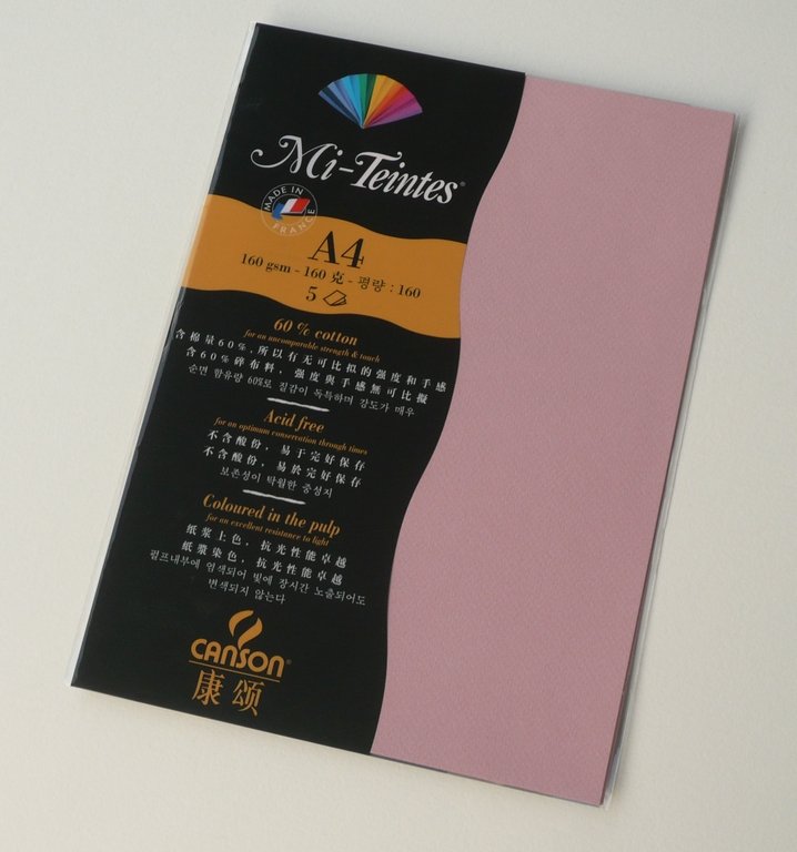 Canson Mi-Teintes A4 colour sheets 160gsm - Orchid 352