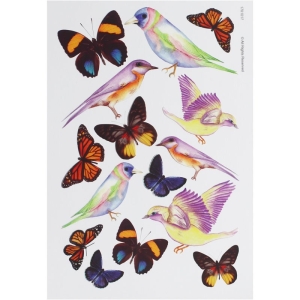 A4 Sospeso Sheet - Birds Design 1