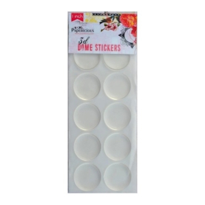Papericious Circle 3D Dome Stickers - 1 Inch