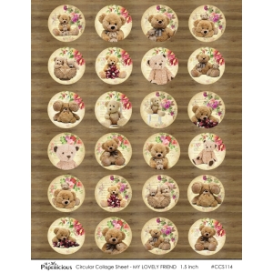 Papericious Circular Collage Sheet - My Lovely Friend