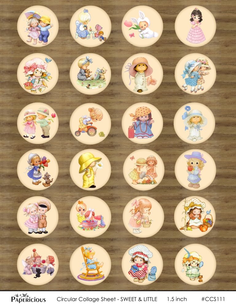 Papericious Circular Collage Sheet - Sweet