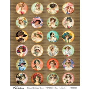 Papericious Circular Collage Sheet - Victorian Era