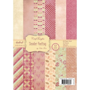 CrafTangles Scrapbook Paper Pack - Tender Feeling (A4)