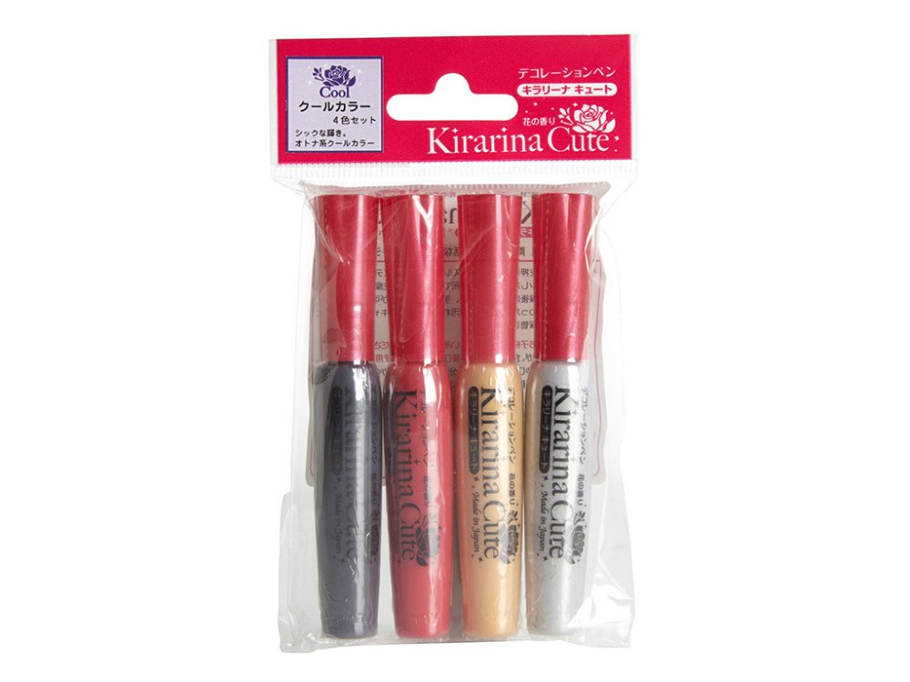 Kirarina 4pc Cute Puff Paint Set - Cool