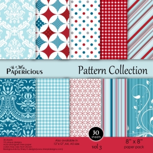 Papericious - Pattern Collection - Vol 3 (8 by 8 patterned paper)