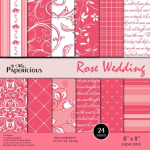 Papericious - Rose Wedding (8 by 8 paper)