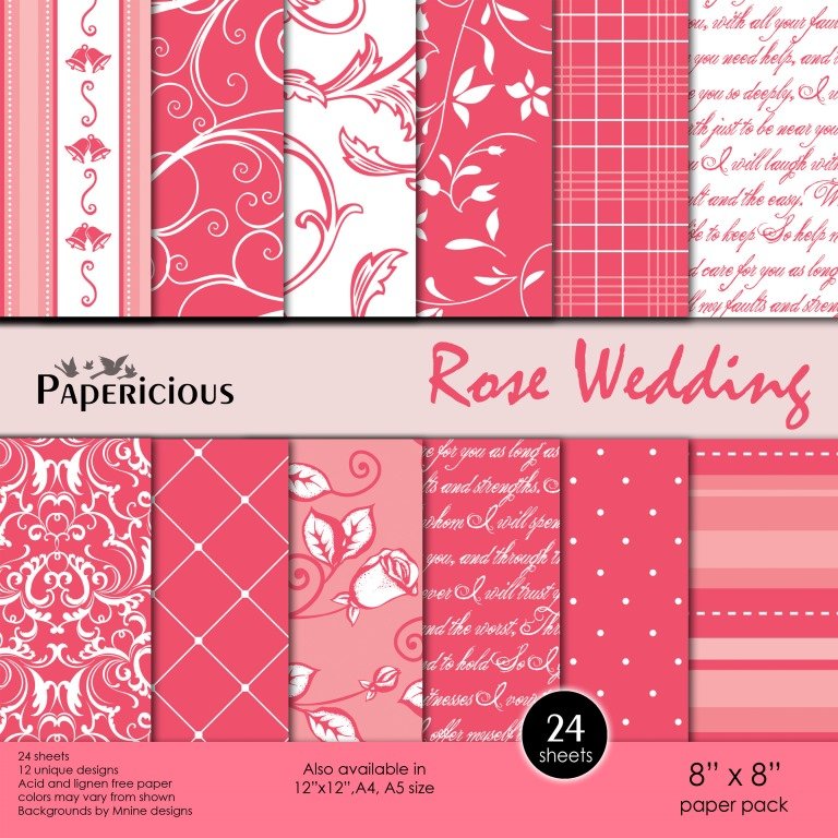 Papericious - Rose Wedding (8 by 8 paper)