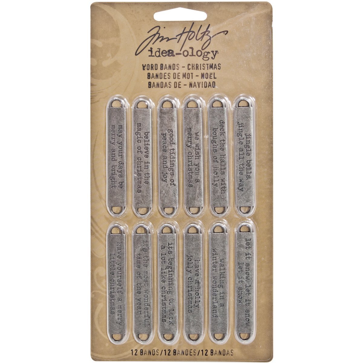 Tim Holtz ideaology Word Bands - Christmas
