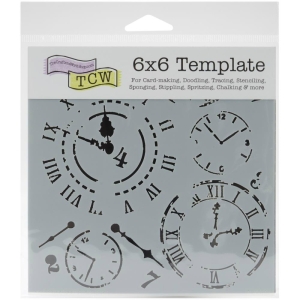 The Crafters Workshop 6"x6" Stencil - Time Travel