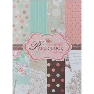 EnoGreeting Wrapping Paper Book - Earl Grey (A4 paper - set of 32 sheets)