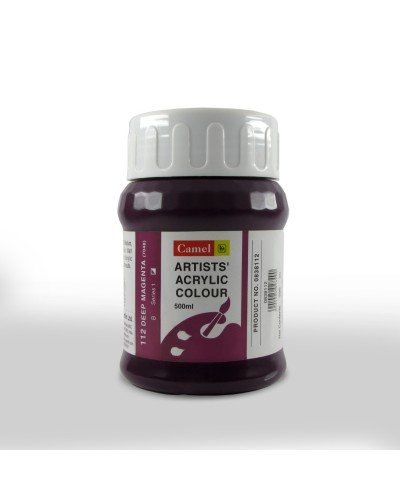 Camel Artist Acrylic Colour 500ml Jar - Deep Magenta
