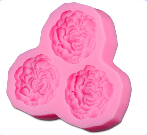MultiLayered Flowers (Set of 3) Silicone Clay Mould