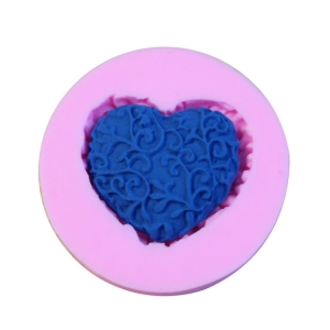 Small Decorative Heart Silicone Clay Mould
