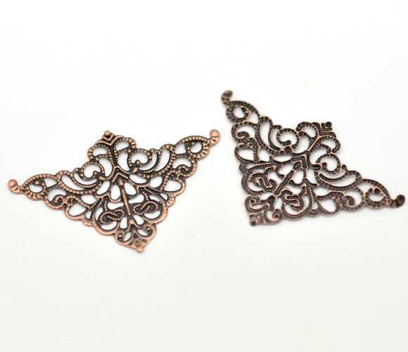 Metal Filigree Corners for Mini Album (Set of 20 pcs)