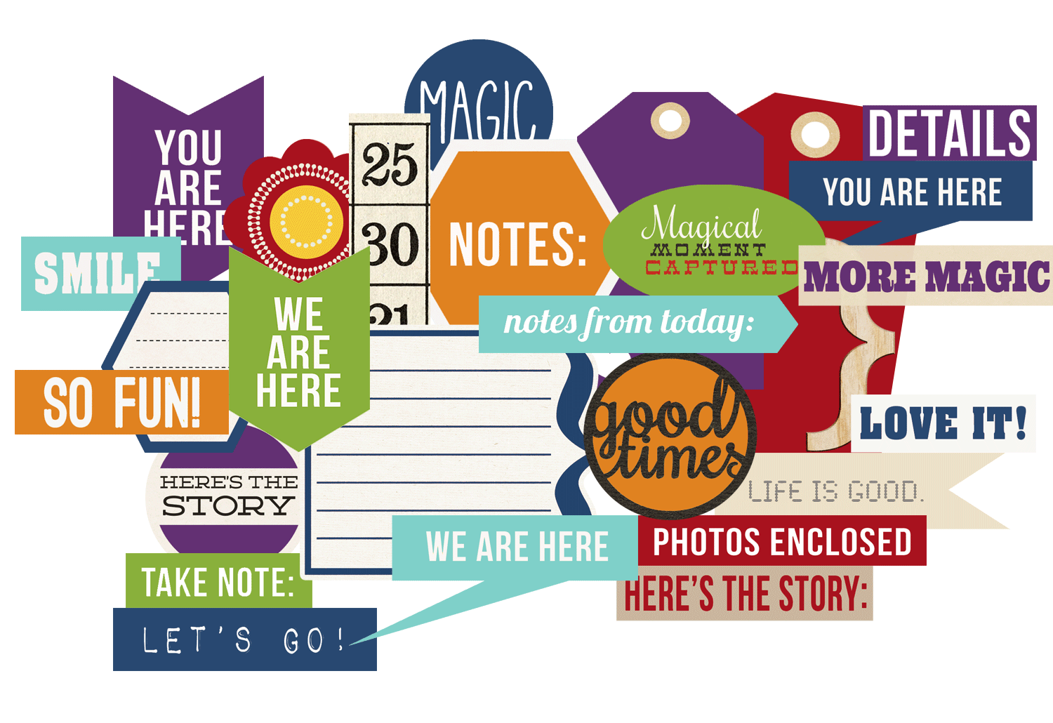 Papericious Die Cut Elements - Often
