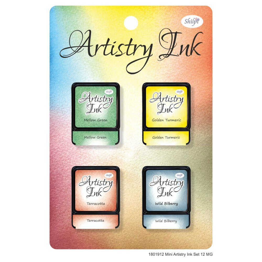 Shilpi Artistry Mini Ink Pad Set 12 - MG (Set of 4)